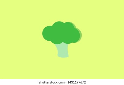mr broccoli logo icon element design vector illustration