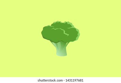 mr broccoli logo icon element design vector illustration