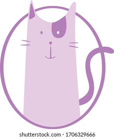 Mr. C the purple Cat 
