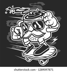 Mr Coffee Cartoon Character