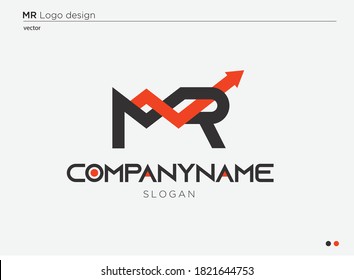 MR company logo, vector design