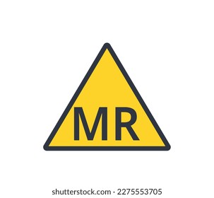 MR conditional symbol. Graphical Symbols for Medical devices.
