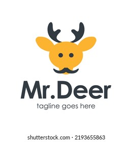 Mr Deer Logo Design Template