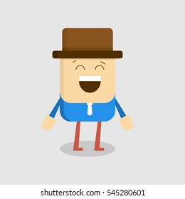 mr emoticon smiley vector eps