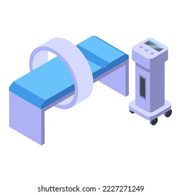 Mr equipment icon isometric vector. Treatment hospital. Doctor team