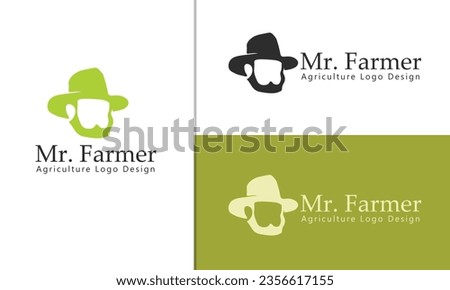 'Mr. Farmer' Logo: A dignified farmer image with natural elements, reflecting dedication to agriculture and sustainability'Mr. Farmer' Logo: A dignified farmer image with natural elements, reflecting dedication to agriculture and sustainability