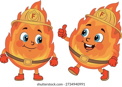 Mr. Fire works as a firefighter