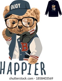 Mr. Happier T-Shirt Design with Vector