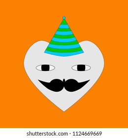 Mr. Heart vector illustration