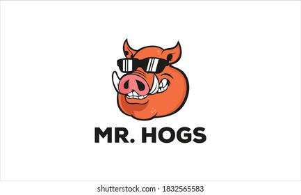 Mr Hog Vector Logo Design Inspirations