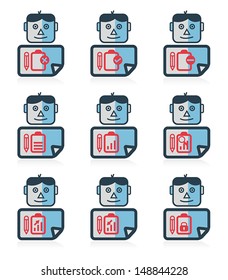 Mr. icon, set of Document icon, vector