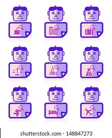 Mr. icon, set of search icon, vector 