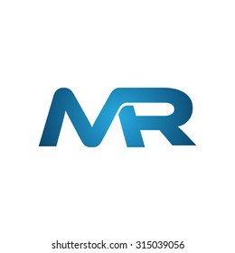 MR initial company linked letter logo