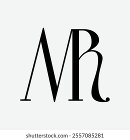 MR Initial Letter Logo Symbol