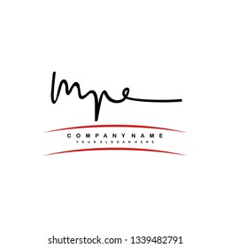 MR initial signature logo. handwriting logo template vector,