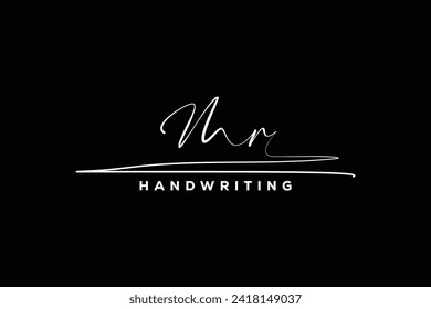 MR initials Handwriting signature logo. M R Hand drawn Calligraphy lettering Vector. MR letter real estate, beauty, photography letter logo design.