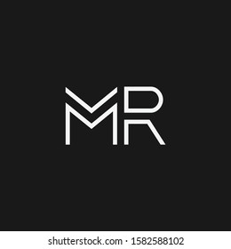 MR letter designs for logo and icons