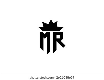 MR letter logo for company, A lion template design Eps vector.