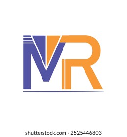 "MR" letter logo concept design