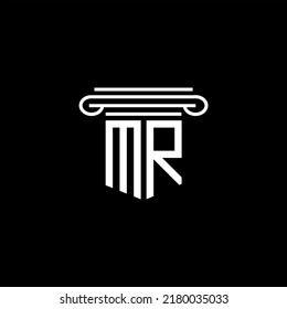 MR letter logo creative design with vector graphic