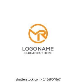 MR Letter logo design template