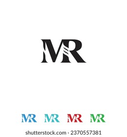 Mr letter logo, mr logo design vector template