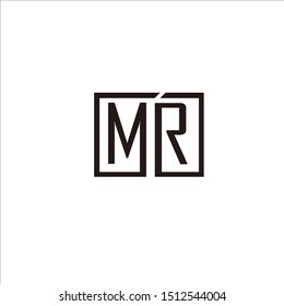 MR LETTER LOGO VECTOR, FOR WHITE BLACK BRAND NAME