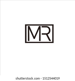 MR LETTER LOGO VECTOR, FOR WHITE BLACK BRAND NAME