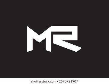 MR Letters Logo Design Slim.
