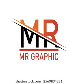 MR logo design MR black read logo design, logo design mr, 