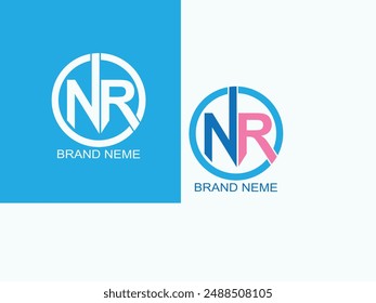 MR logo design Free vector logo template