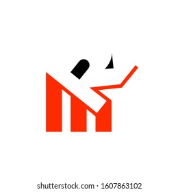 mr logo design simple modern template
