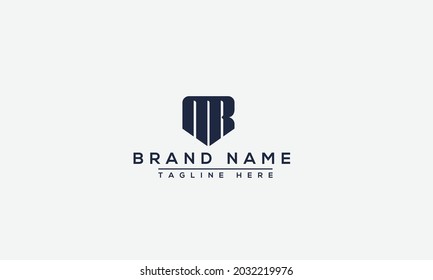 MR Logo Design Template Vector Graphic Branding Element.