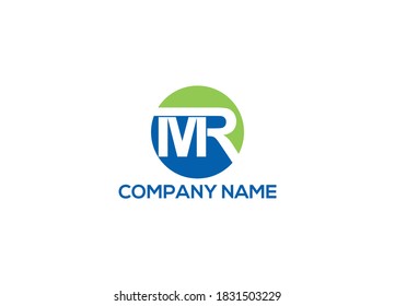 mr logo design vector icon template with white background