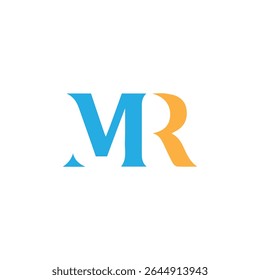 mr logo design vector, initial mr letter logo design, mr icon.