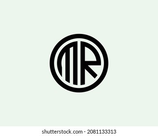 MR logo design vector template