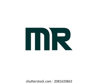 MR logo design vector template