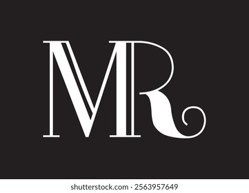 Mr Logo Design Vector Template
