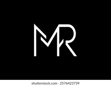 MR logo desing and monogram logo
