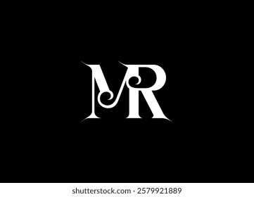 MR logo desing and monogram logo