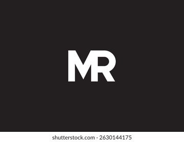 MR logo desing and monogram logo
