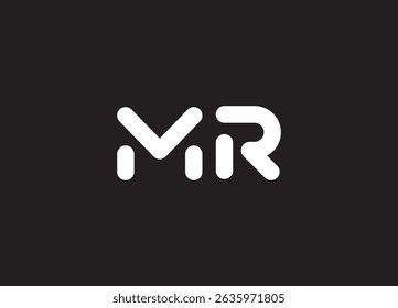 MR logo desing and monogram logo
