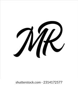 MR logo, Initial modern, Vector, Symbols icon eps.10
