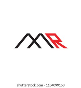 MR logo letter design