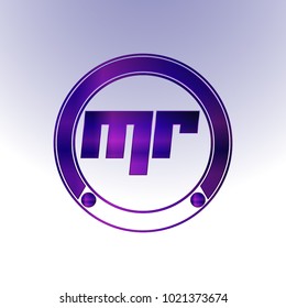 MR Logo,Metal Logo,purple Logo,Monogram
