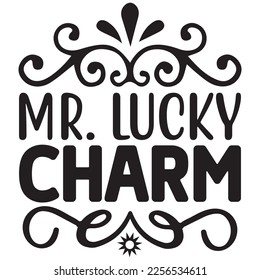 mr. lucky charm t shirt design