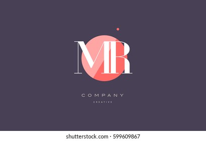 mr m r  retro vintage simple rhombus three 3 letter combination black white alphabet company logo line design vector icon template 