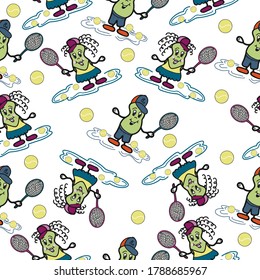 Mr and Miss  Bio Bean pattern for children’s apparel, holiday wrapping paper, wallpaper on a white background, vector illustration, print.