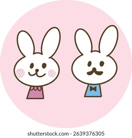Mr. and Miss Rabbit getting married