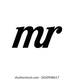 mr design de logotipo minimalista moderno intemporal que combina simplicidade e elegância, ideal para empresas que buscam uma identidade de marca limpa, profissional e duradoura em plataformas digitais e de impressão.